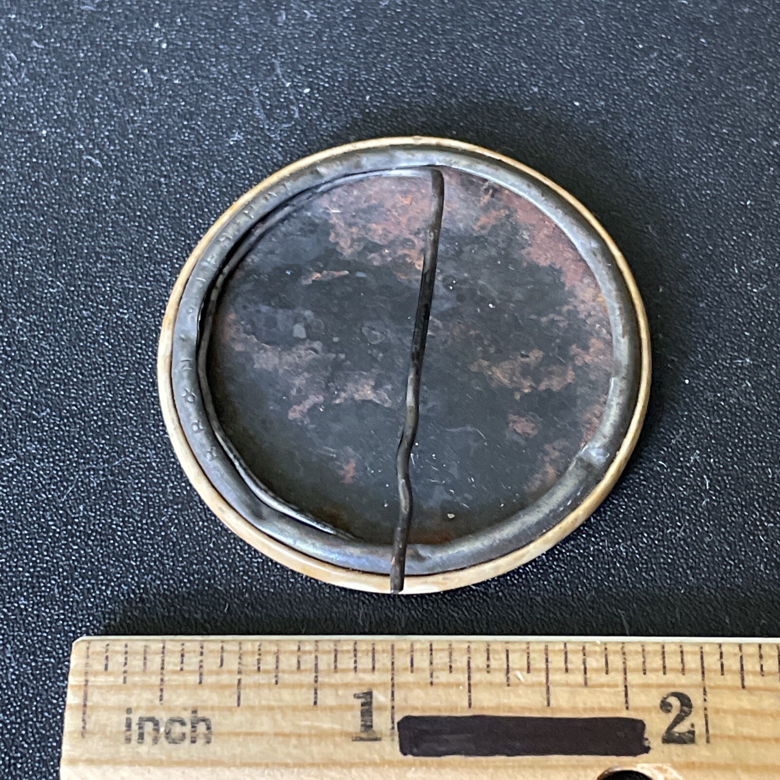 Rare Early Lehr Agricultural Factory Scene Pin Back Button Home Of The Hobo A-27