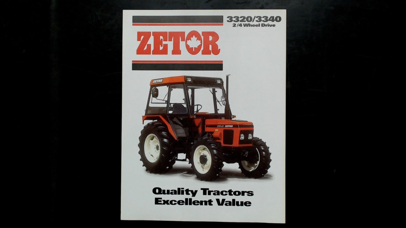 Zetor 3320/3340 Tractor Brochure 2/4 Wheel Drive Vintage Agriculture