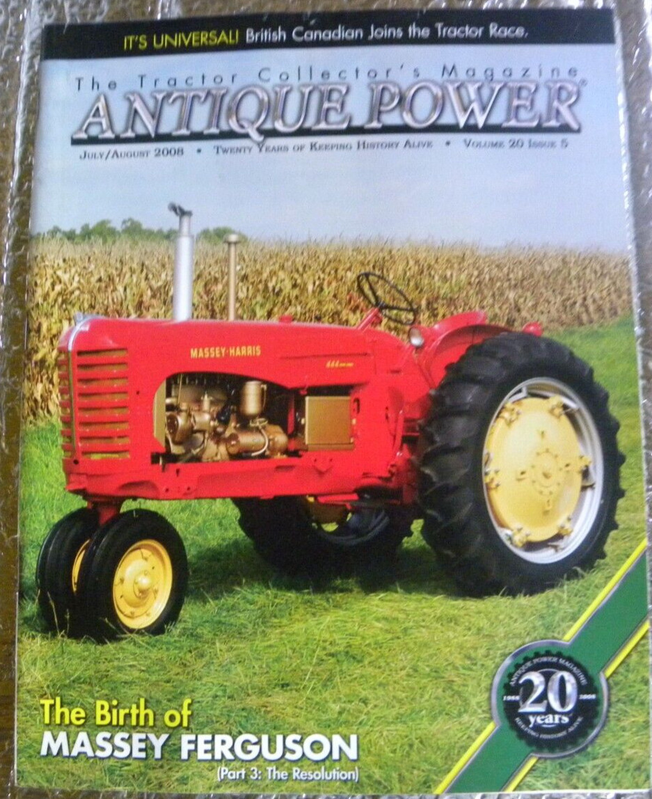 ANTIQUE POWER Magazine July August 2008 The Birth of Massey Ferguson Part 3