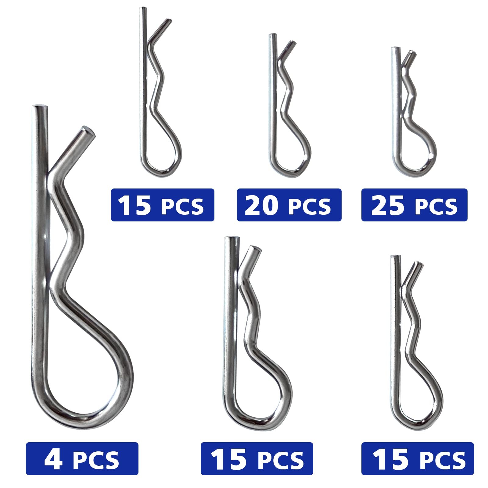 Hitch Pin Clip Pins 119Pcs – Linch and PTO Pins for Trailers Tractors Trucks …
