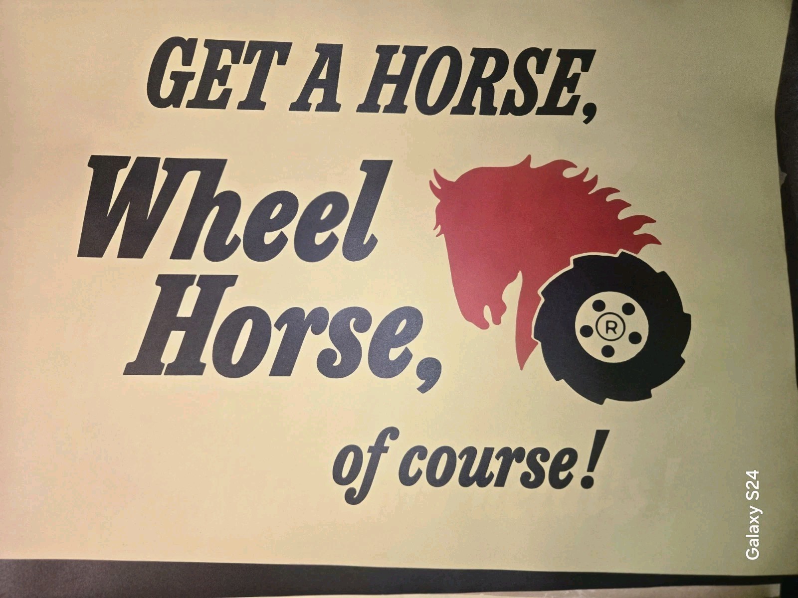 RARE LOT OF WHEEL HORSE POSTERS NOS WITH SOME AGE RELATED WEAR SEE ALL PICTURES!