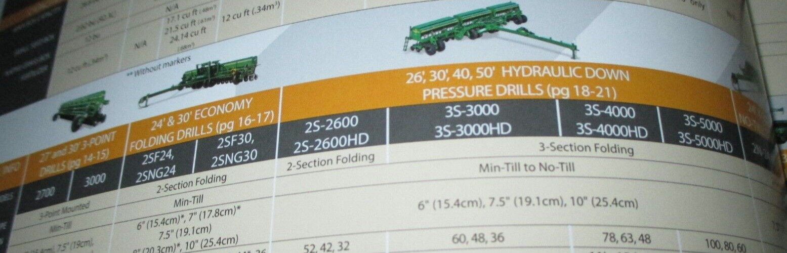 *Great Plains Seed Placement Grain Drills Sales Brochure Literature Advertising
