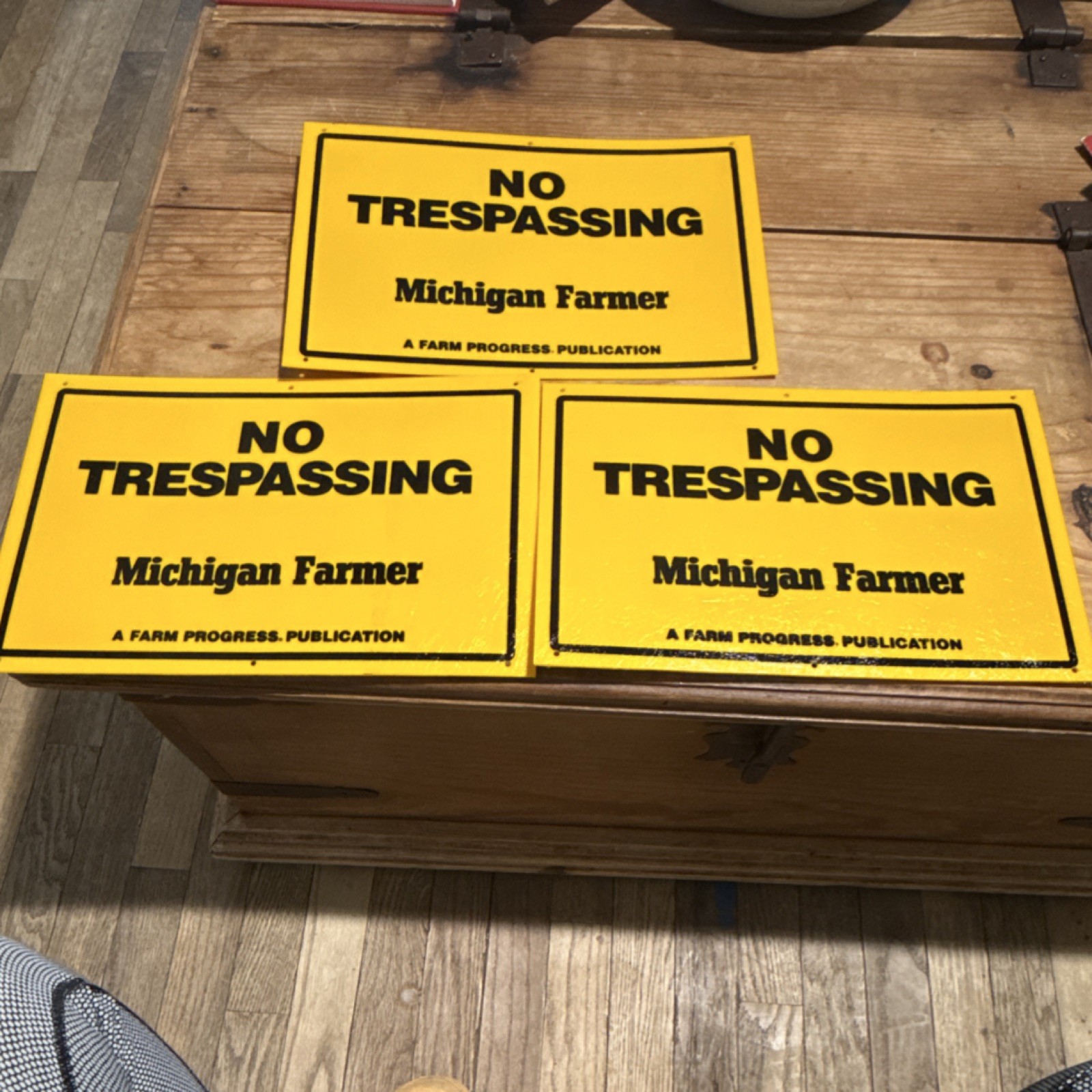 Michigan Farmer No Trespassing Yellow Agriculture Sign Farm Progress