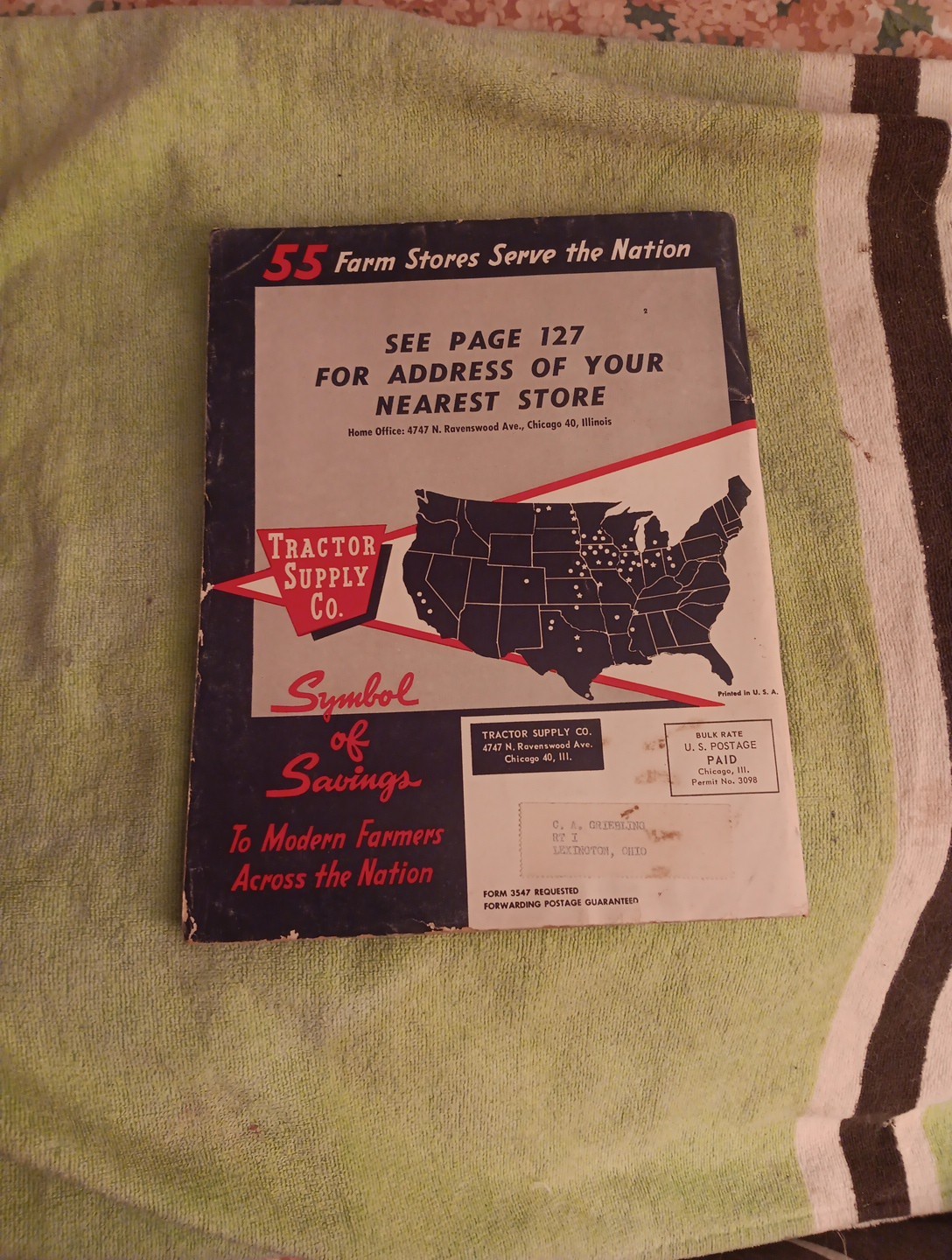 1961 Tractor SUPPLY COMPANY PART GUIDE Blue BOOK Agricultural Machinery Magazine