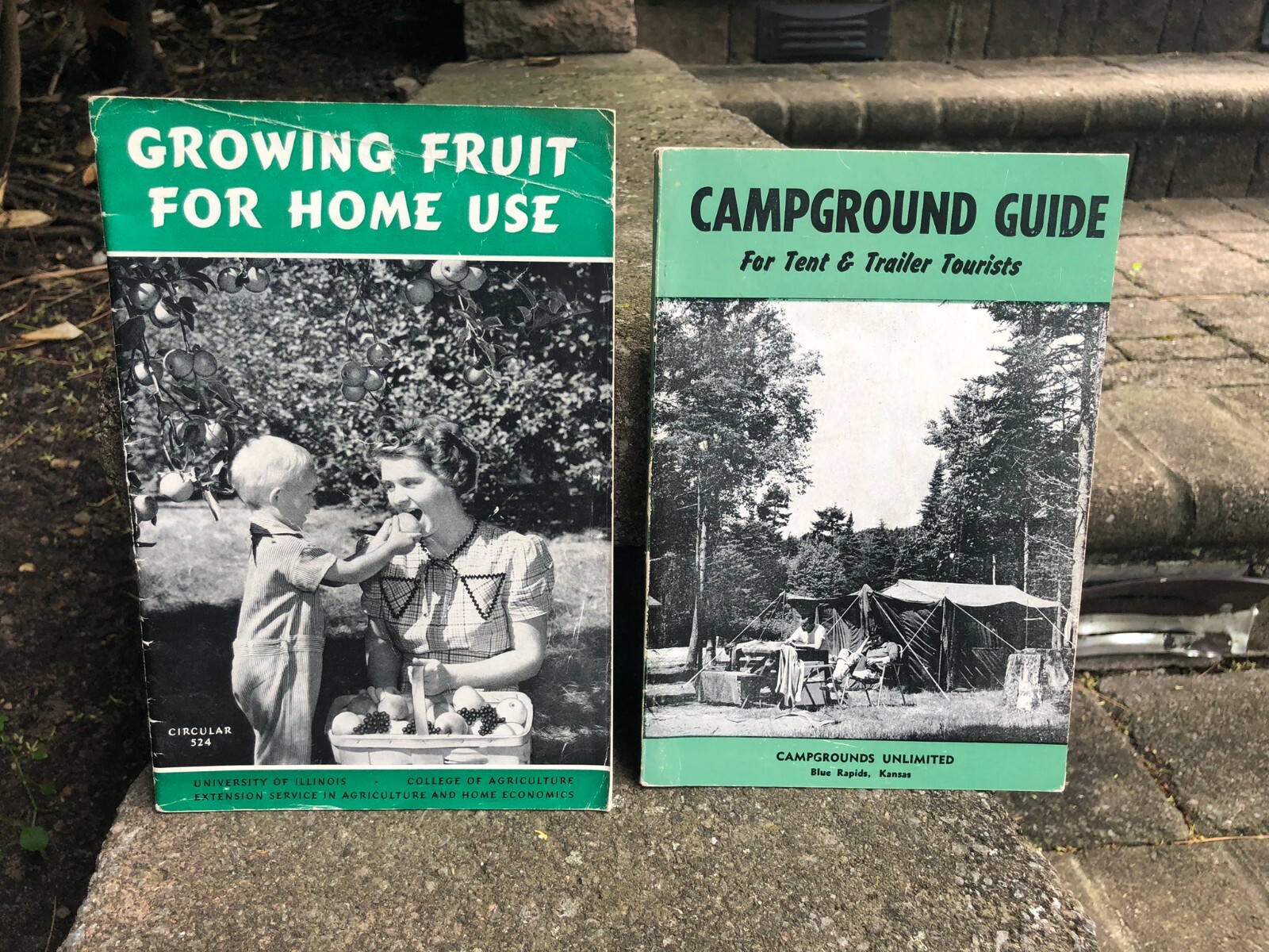1942 Growing Fruit for Home Use & 1960 Campground Guide in USA…2 Items