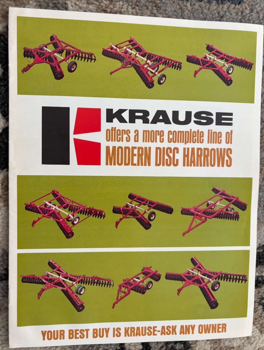 Krause Modern Disc Harrow For 1967 Brochure AMIL26