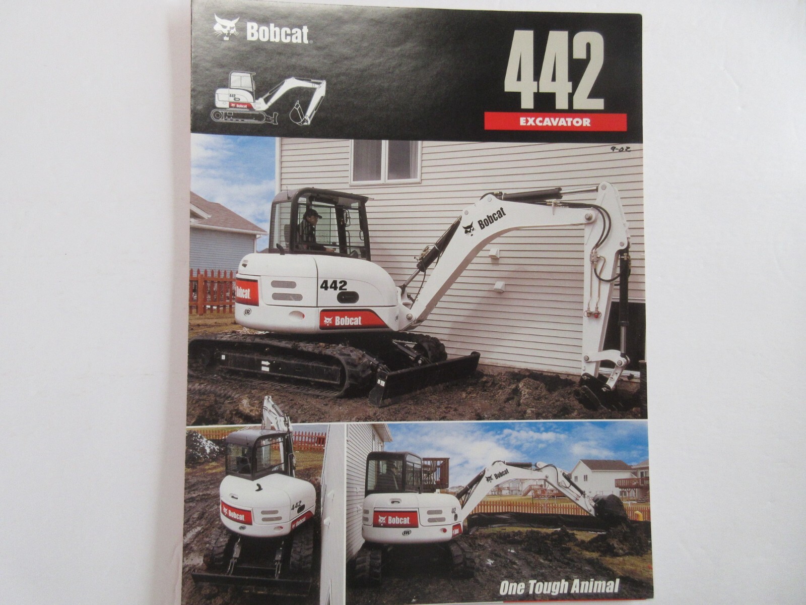 Bobcat 442 Excavator Brochure 4 Page Good Condition
