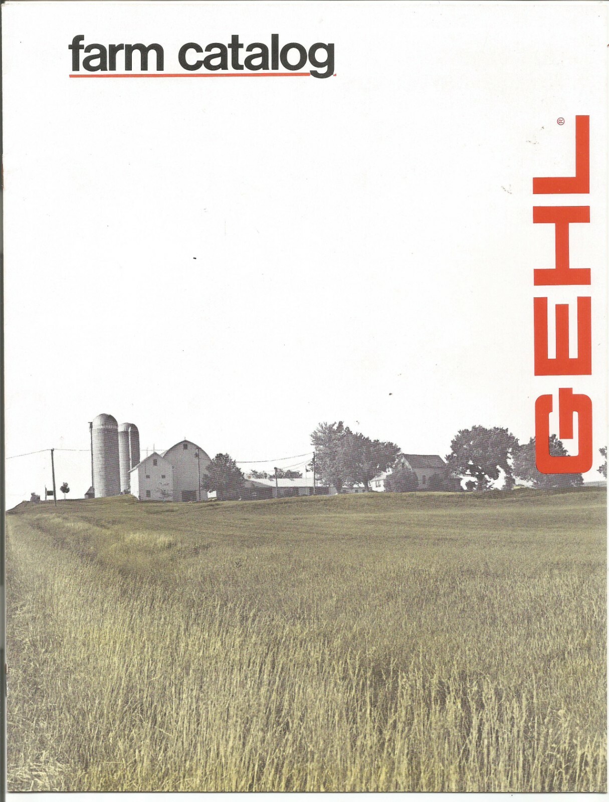 Gehl Farm Catalog Sales Brochure Harvesters Mower Conditioners Skid Steers etc.