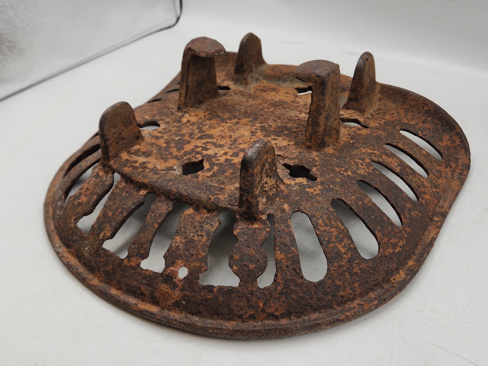 Vintage/Antique Dains Tractor Plow Implement Farm Equipment Seat Cast Iron Metal