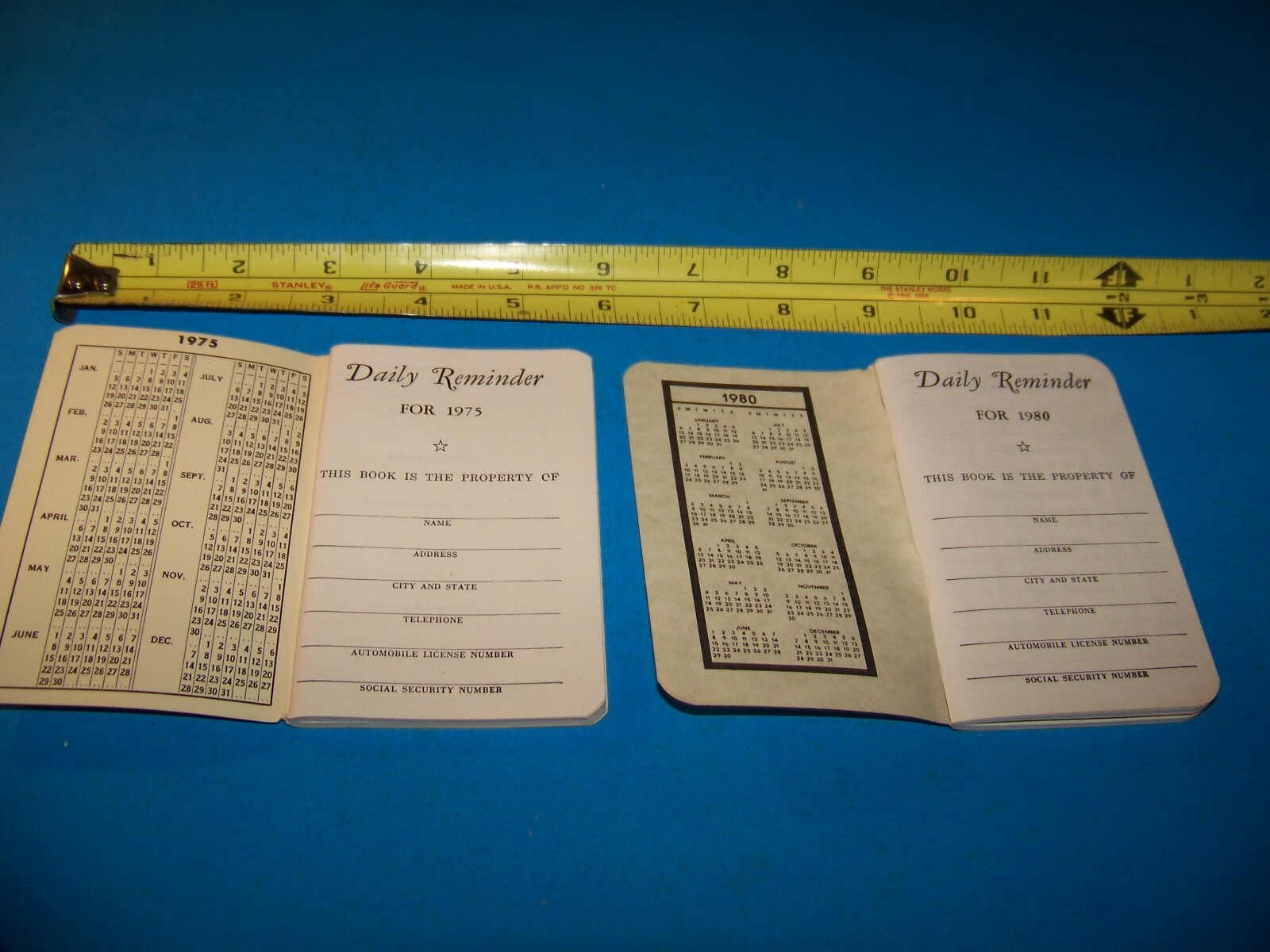 FMC Corp. Agricultural Farmers « Daily Reminder » Memo Booklet Vintage 1975 & 1980