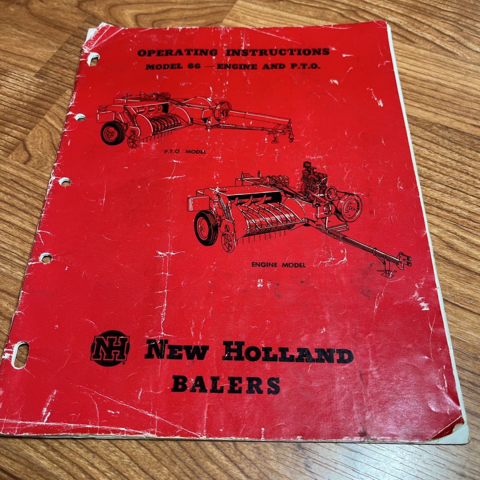 Model 66 New Holland Baler Operating Instructions Manual PTO & Engine