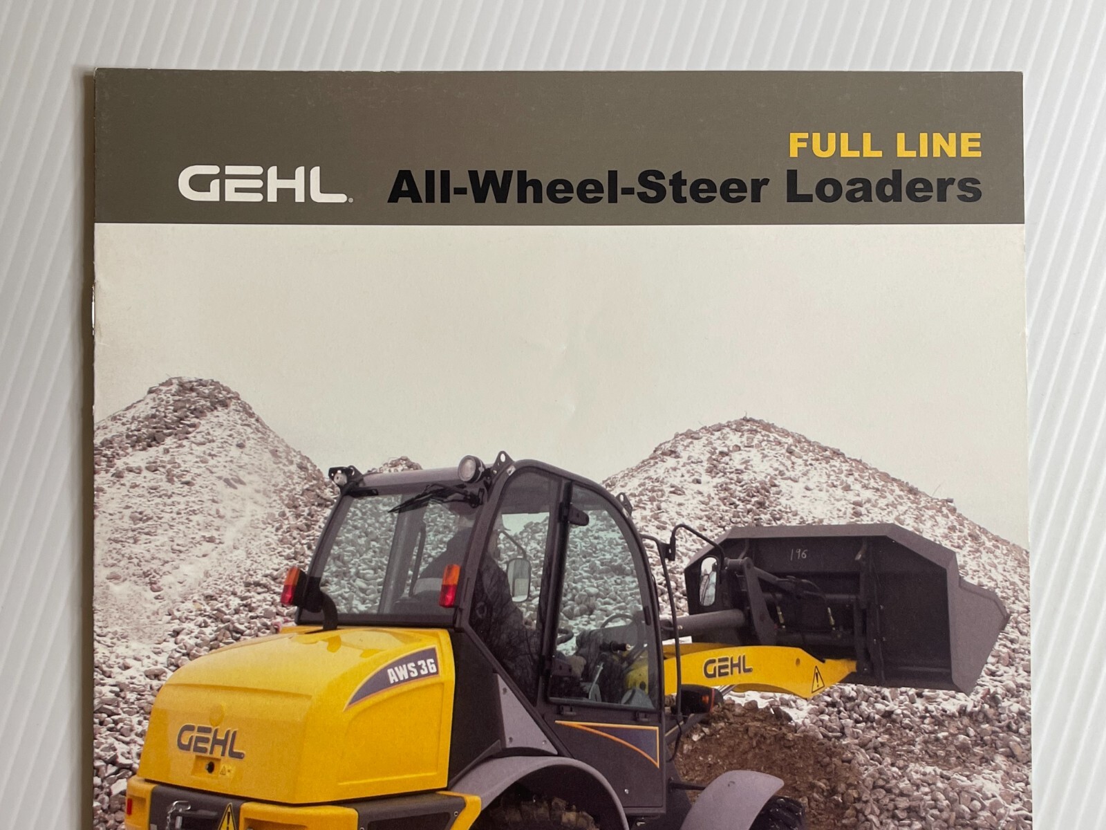 GEHL Full Line All Wheel Steer Loaders Sales Brochure *2008* (Showroom Book)