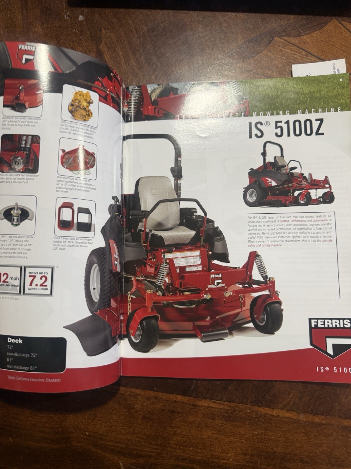 Ferris 2008 Mowers & Zero Turns Sales Catalog Manual Brochure Briggs Stratton