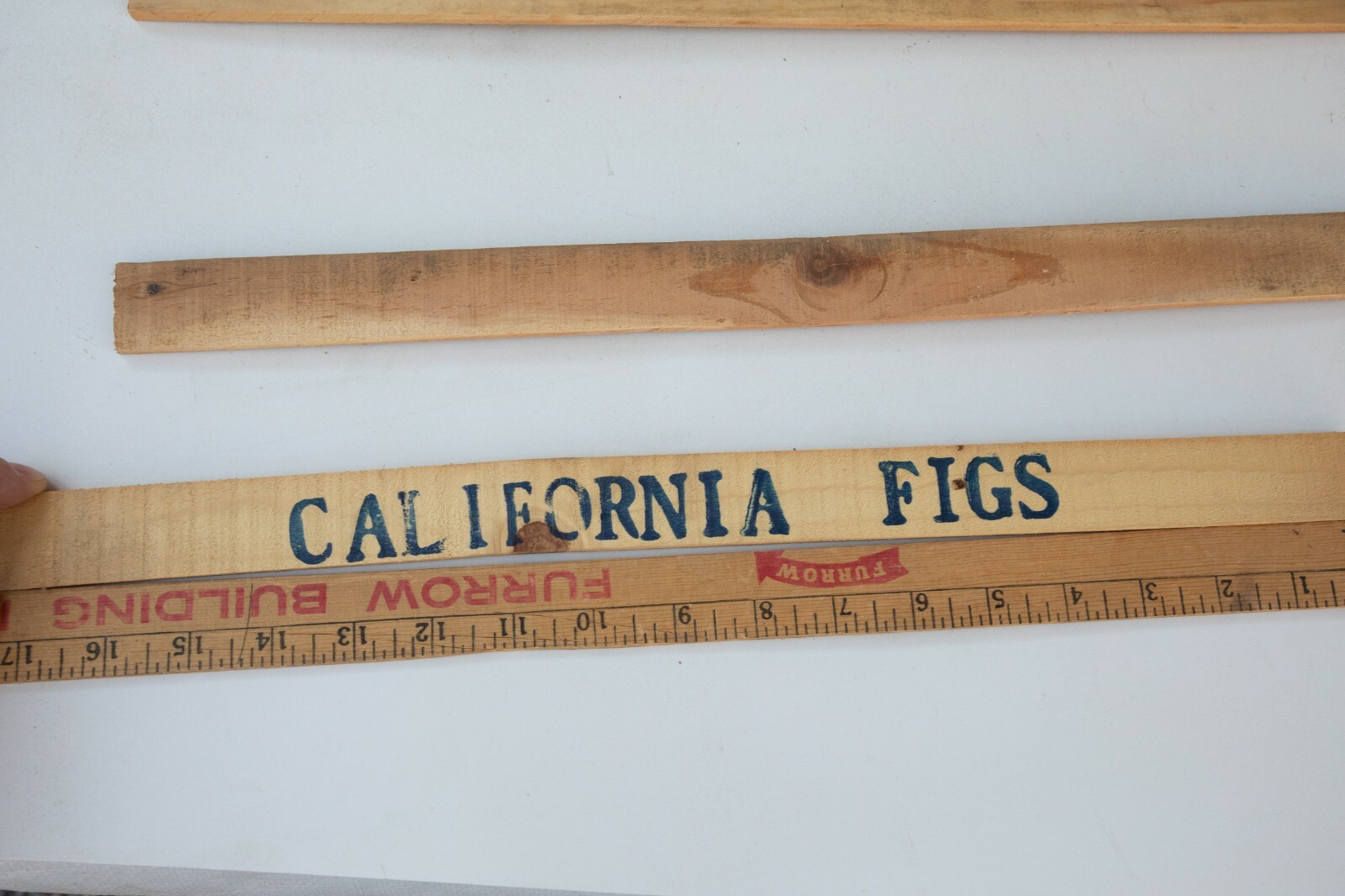 California Figs Wooden Slats (C1L) Fruit Boxes 17.5&Prime; Lot of 4 Advertising