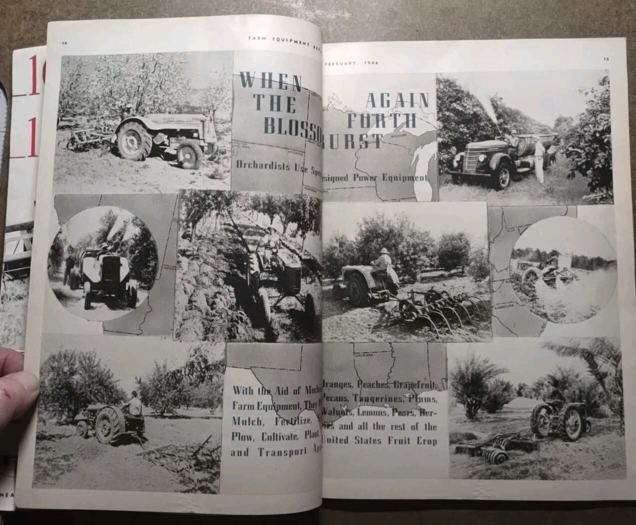 1946 edition of Farm Equipment Retailing Magazine.. School Days In Peoria Ill.