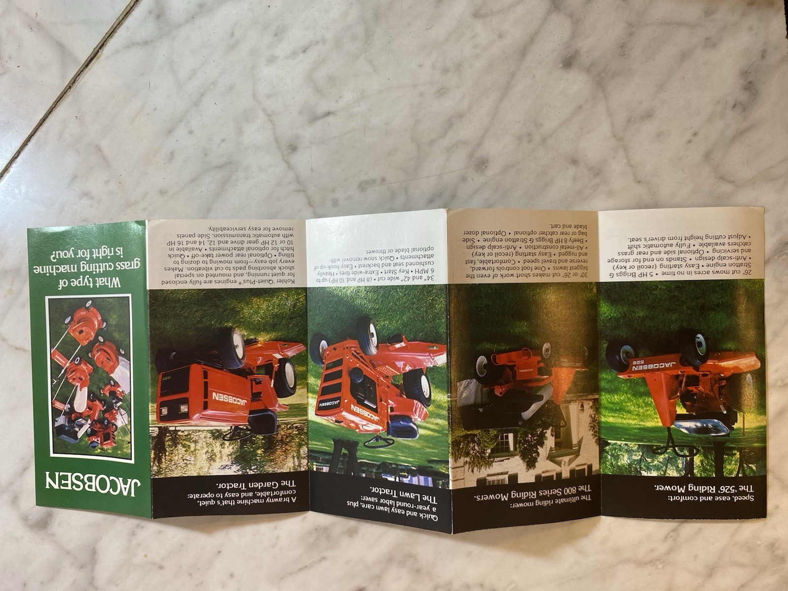 Vintage Jacobsen Grass Cutting Machine Advertising Brochure 1977 Agriculture