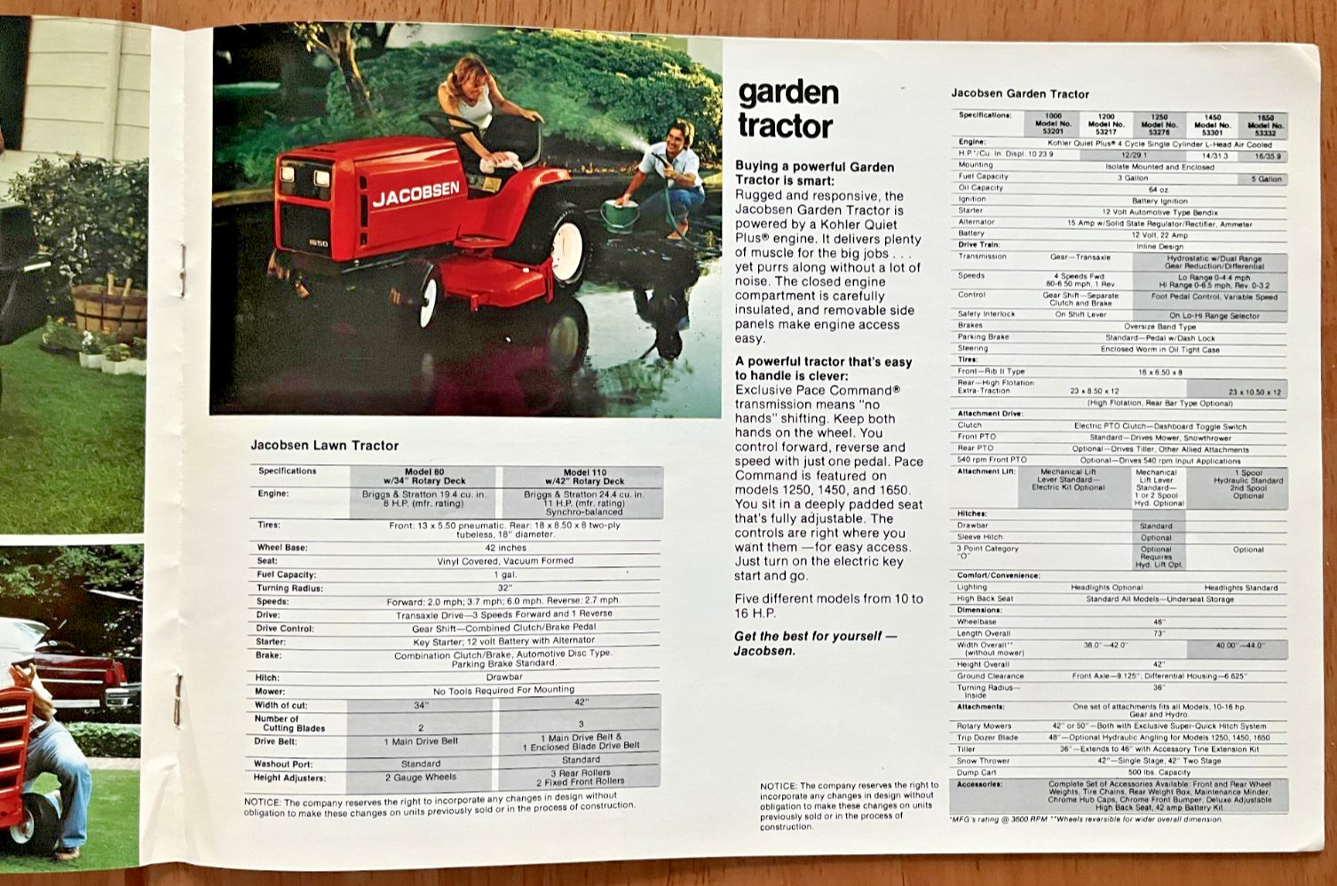Jacobsen Lawn & Snow Equipment brochure Jacobsen Man&rsquo;f Co Racine Wisc