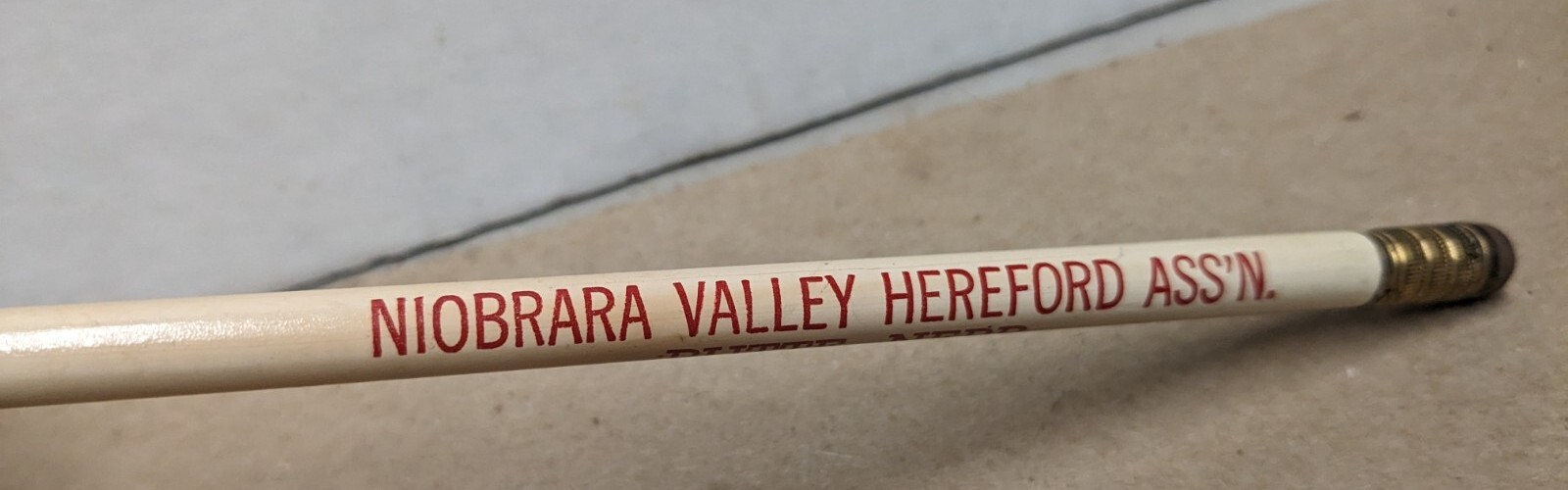 Vintage Niobrara Valley Hereford Association Butte Nebraska NE Pencil