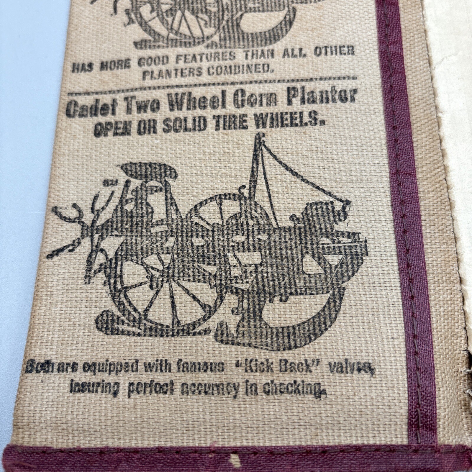 Antique Rock Island Plow Advert. Canvas Notebook & I.O.O.F Resume Schaller, IA