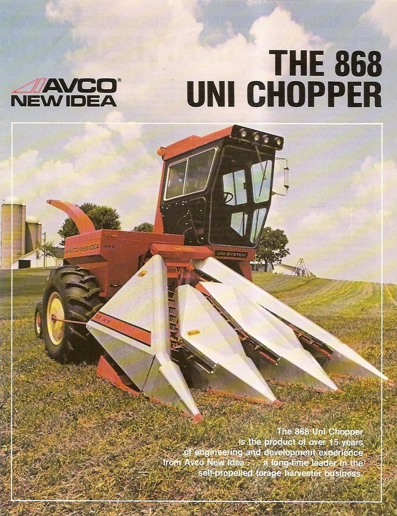 Farm Equipment Brochure – Avco New Idea – 868 – Uni Chopper Harvester (F1335)