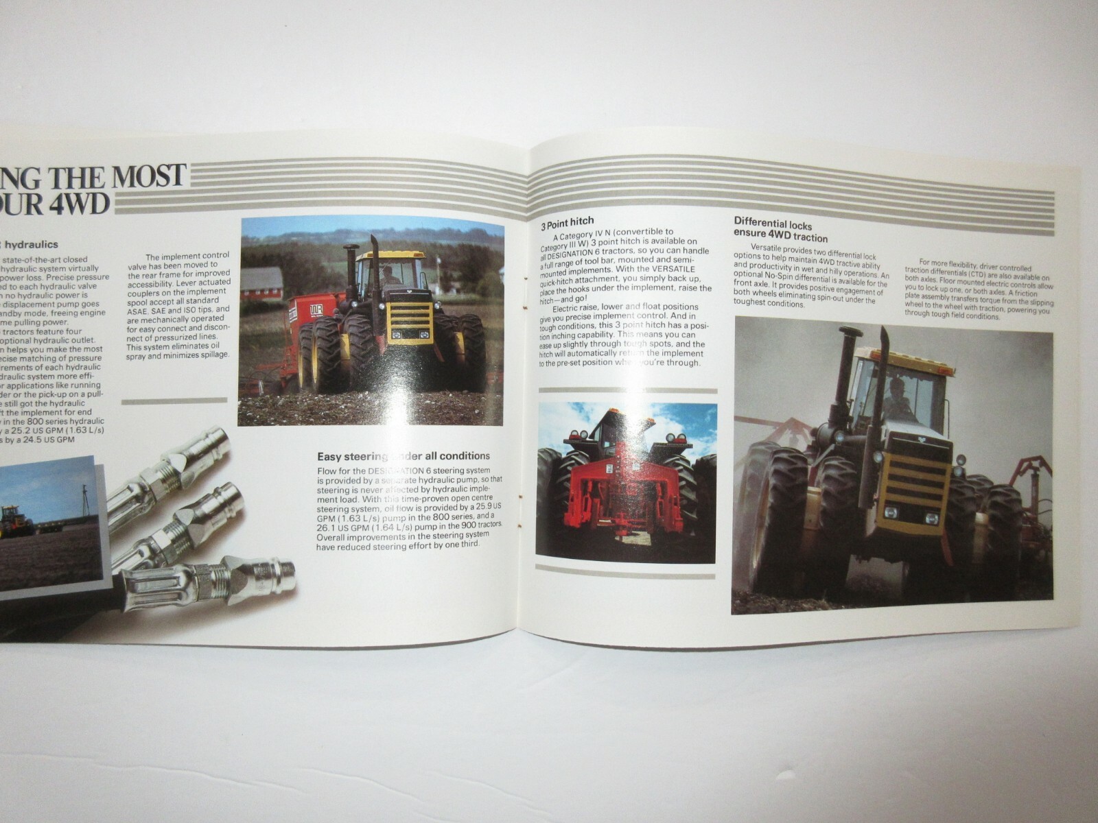 Versatile 836 856 876 936 956 976 4wd Farm Tractor Brochure 1984 24 Pages