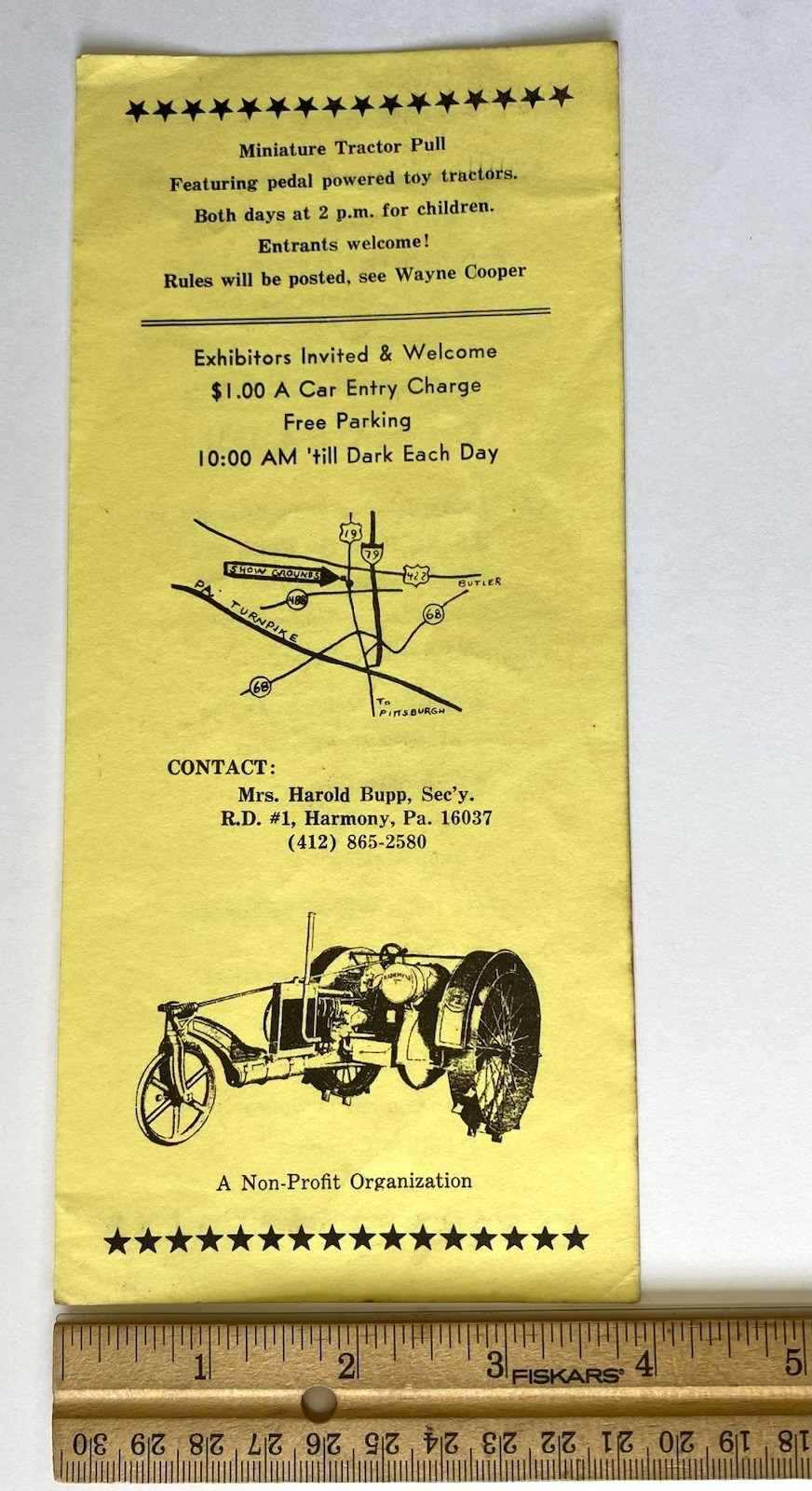 1981 Northwestern Pennsylvania Steam Engine & Old Equipment Association Flyer