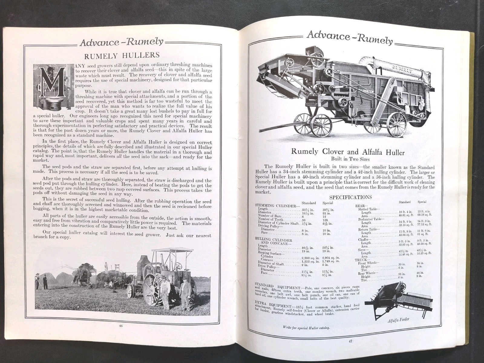 Rumley Oil Pull Tractor Dealer Brochure Manual Print Advertising RARE