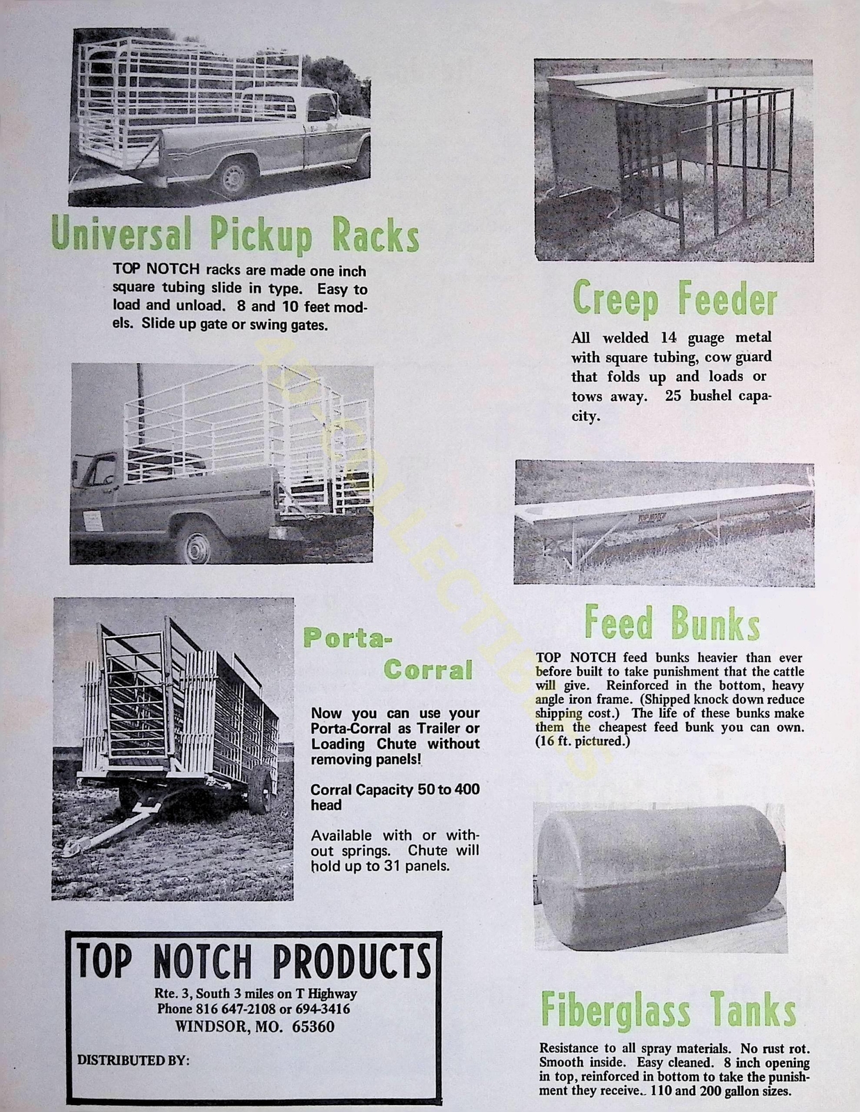 Vintage Farm Brochure Spec Sheet Top Notch Agricultural