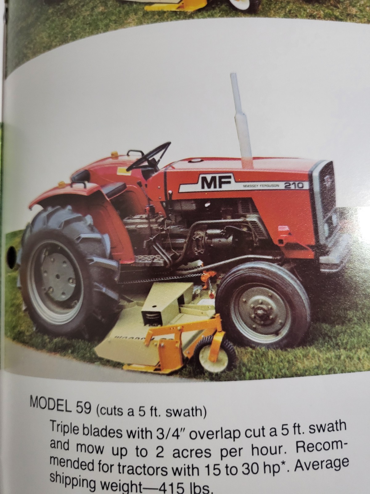 Vintage 1980s WOODS Rotary Mower BROCHURE Belly & Rear mount Lawn Mowers tractor