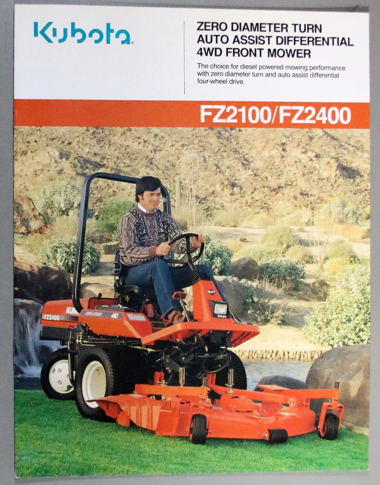 4 KUBOTA Brochures/Literature Diesel Front Mower GF1800E Mid-Mount BL Series (D)