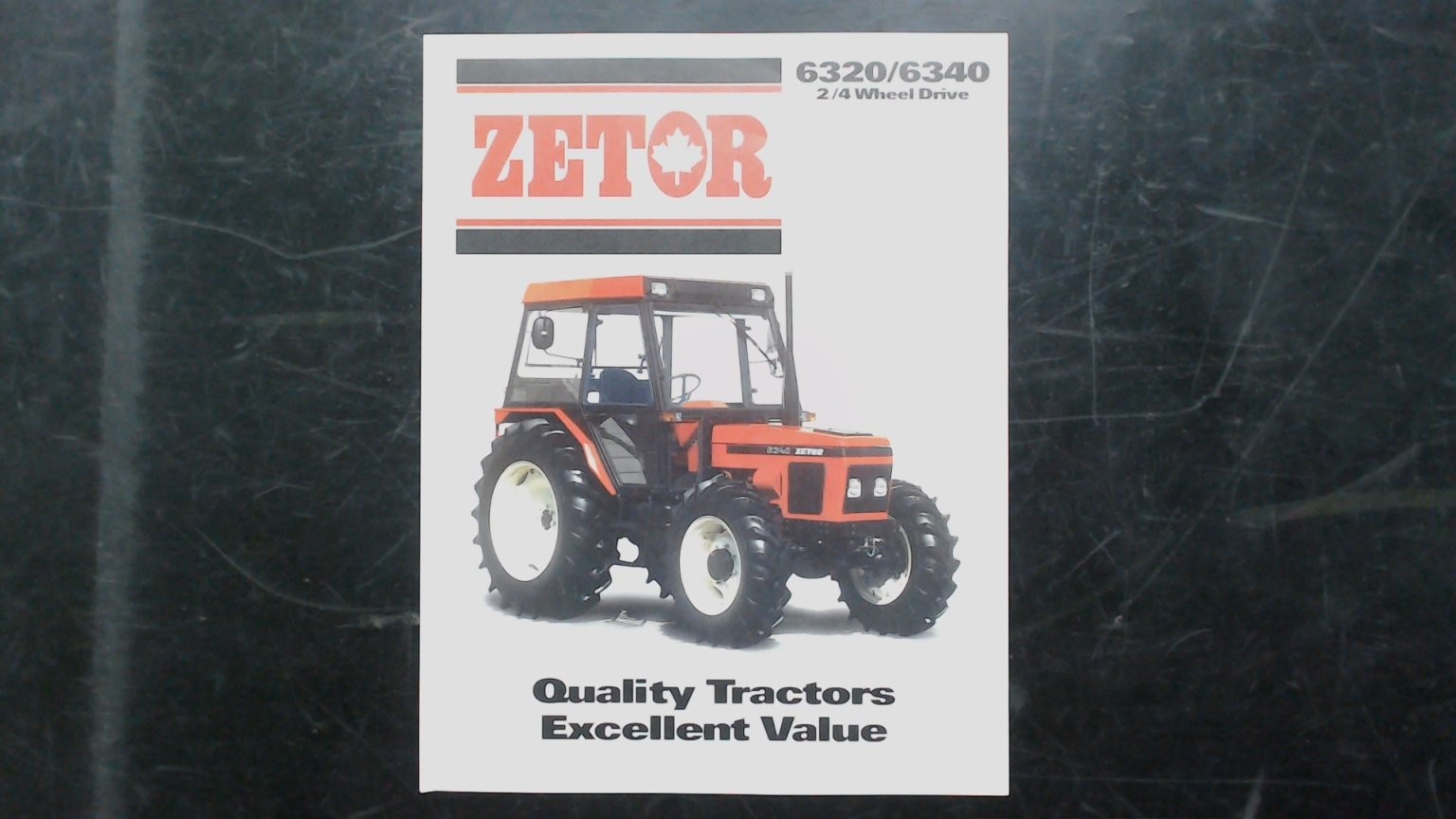 Zetor 6320/6340 Tractor Brochure 2/4 Wheel Drive Agriculture