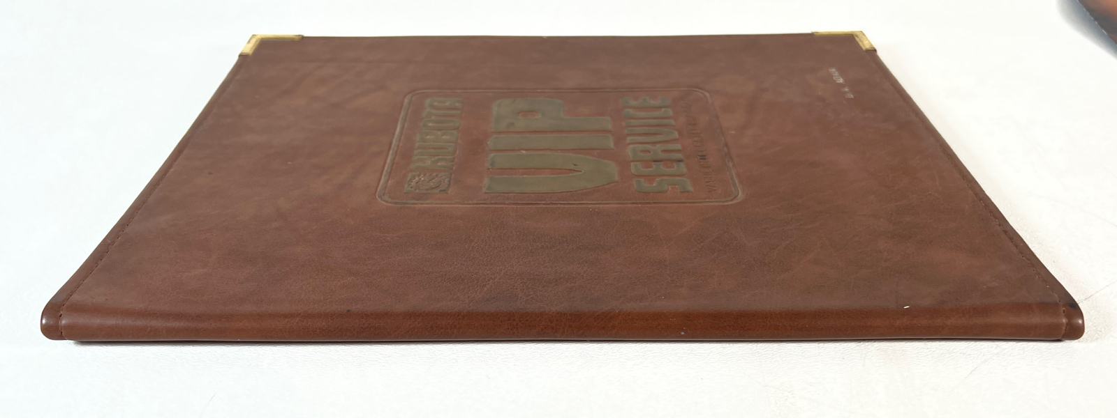 Vintage Kubota VIP Service Leather Folder With Inserts, Tractors, Farming, Etc