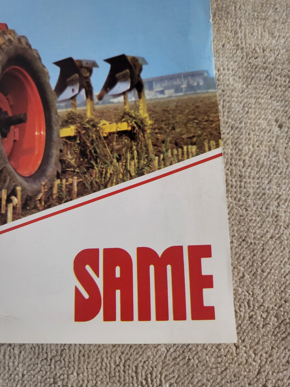 Vintage 1981 SAME Hercules 160 Export Tractor Dealer Sales BROCHURE Turbo Diesel