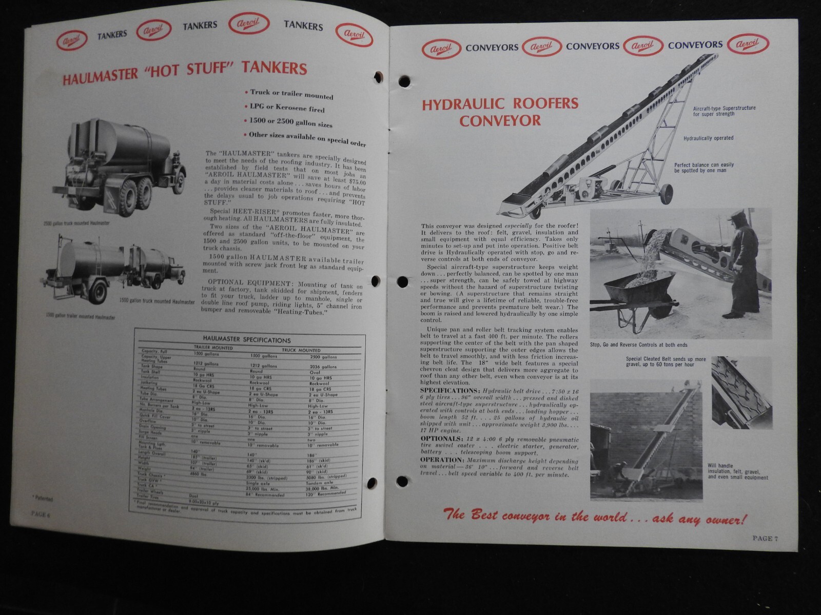 1968 Aeroil Products Co. « Roofers Equipment » Sales Catalog W/price Hackensack NJ