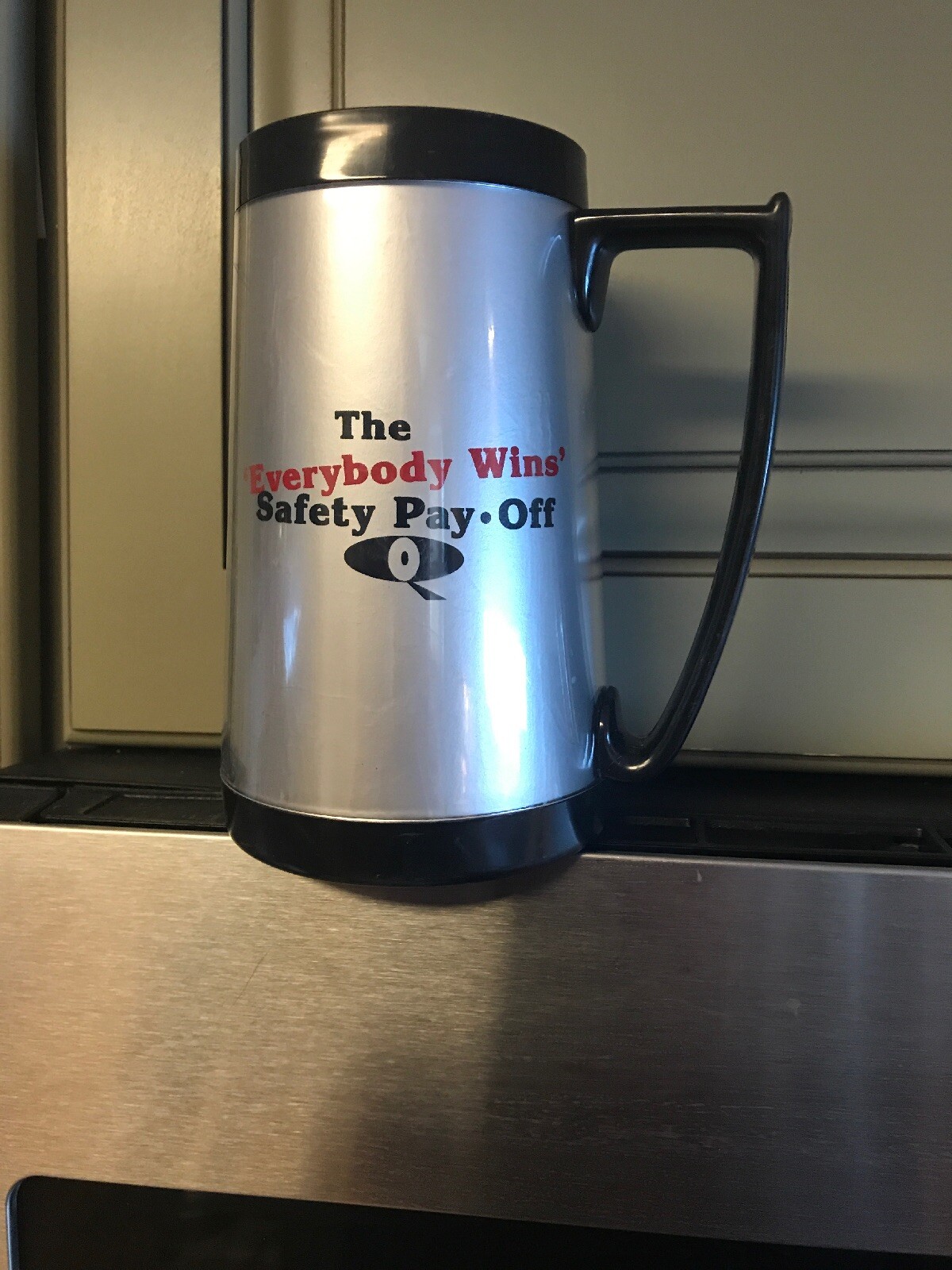 Vintage Quincy Soybean-Quincy, Illinois-Everybody Wins Safety Pay-Off-Mug-Stein
