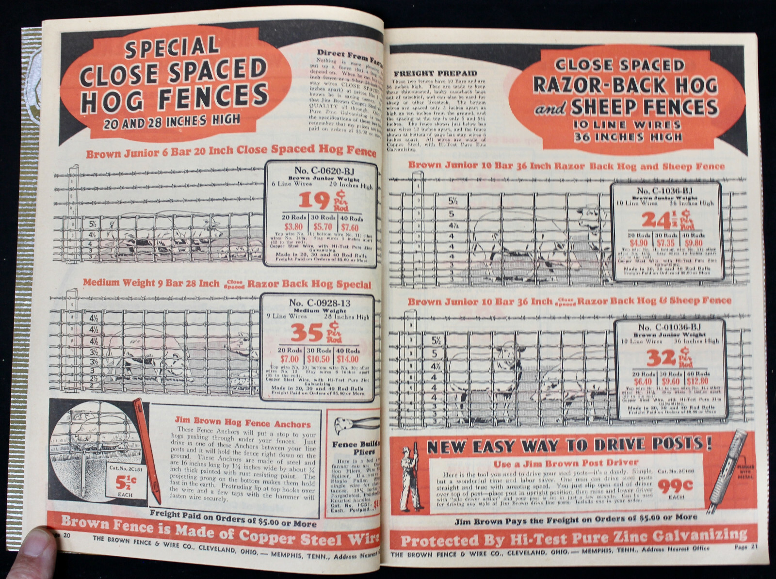 Original 1937 Jim Brown’s Catalog Barbed Wire Paint and More