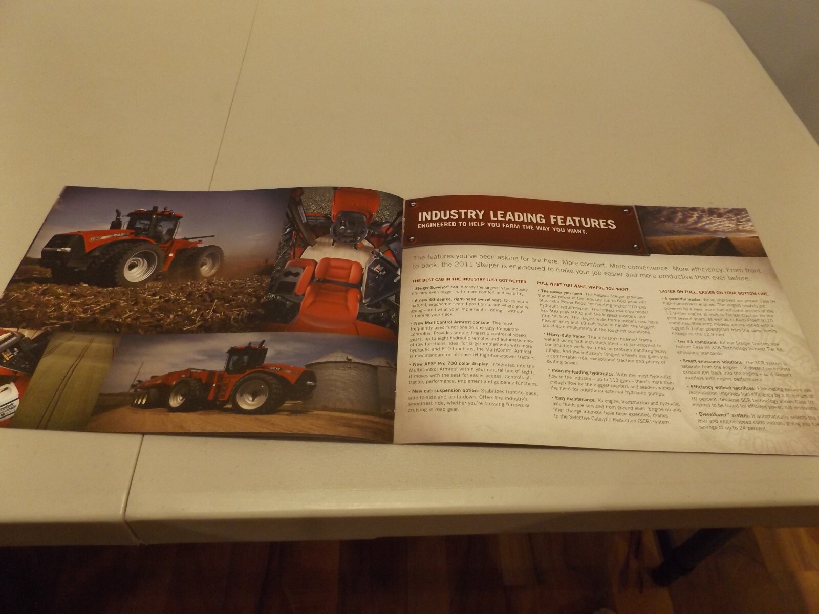 CASE-IH STEIGER SERIES TRACTORS NEW 2011 PREVIEW , LIT # CIH73001002 2010