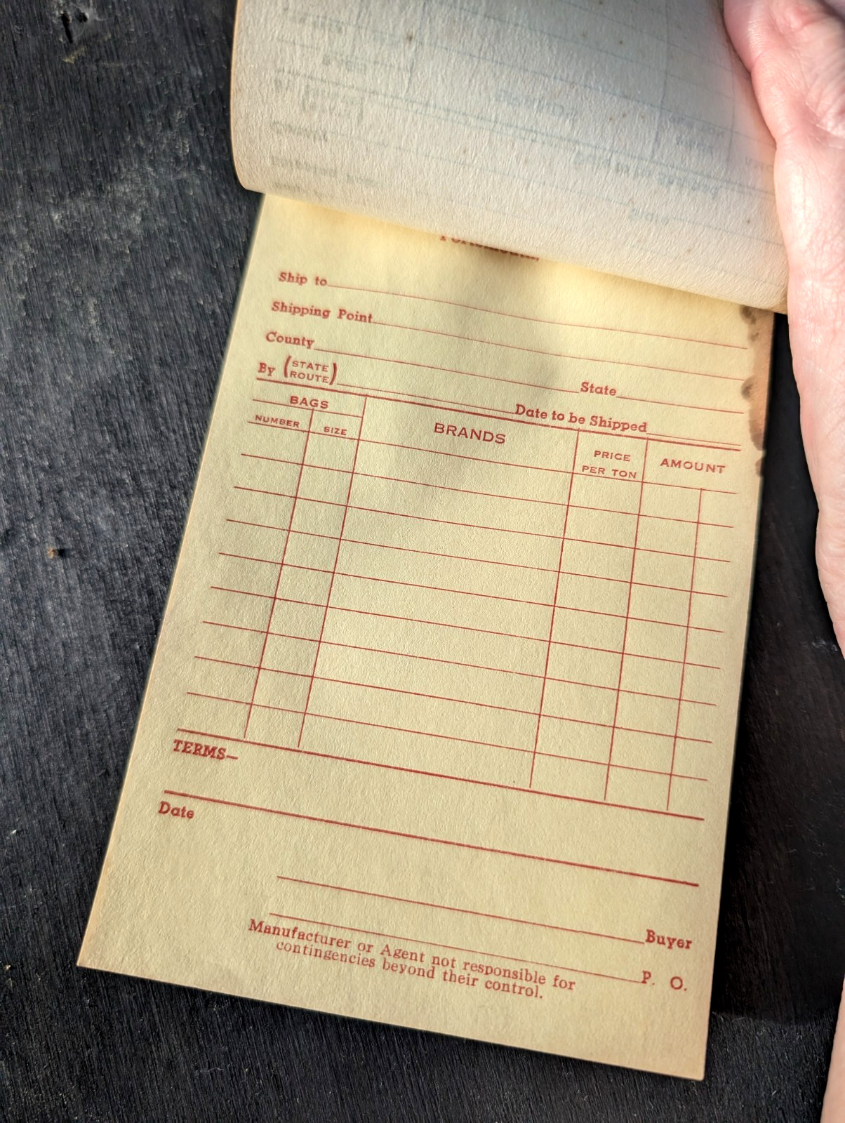 BAUGH & SONS COMPANY Portsmouth Virginia Vintage Old Sales Consumer&rsquo;s Order Book