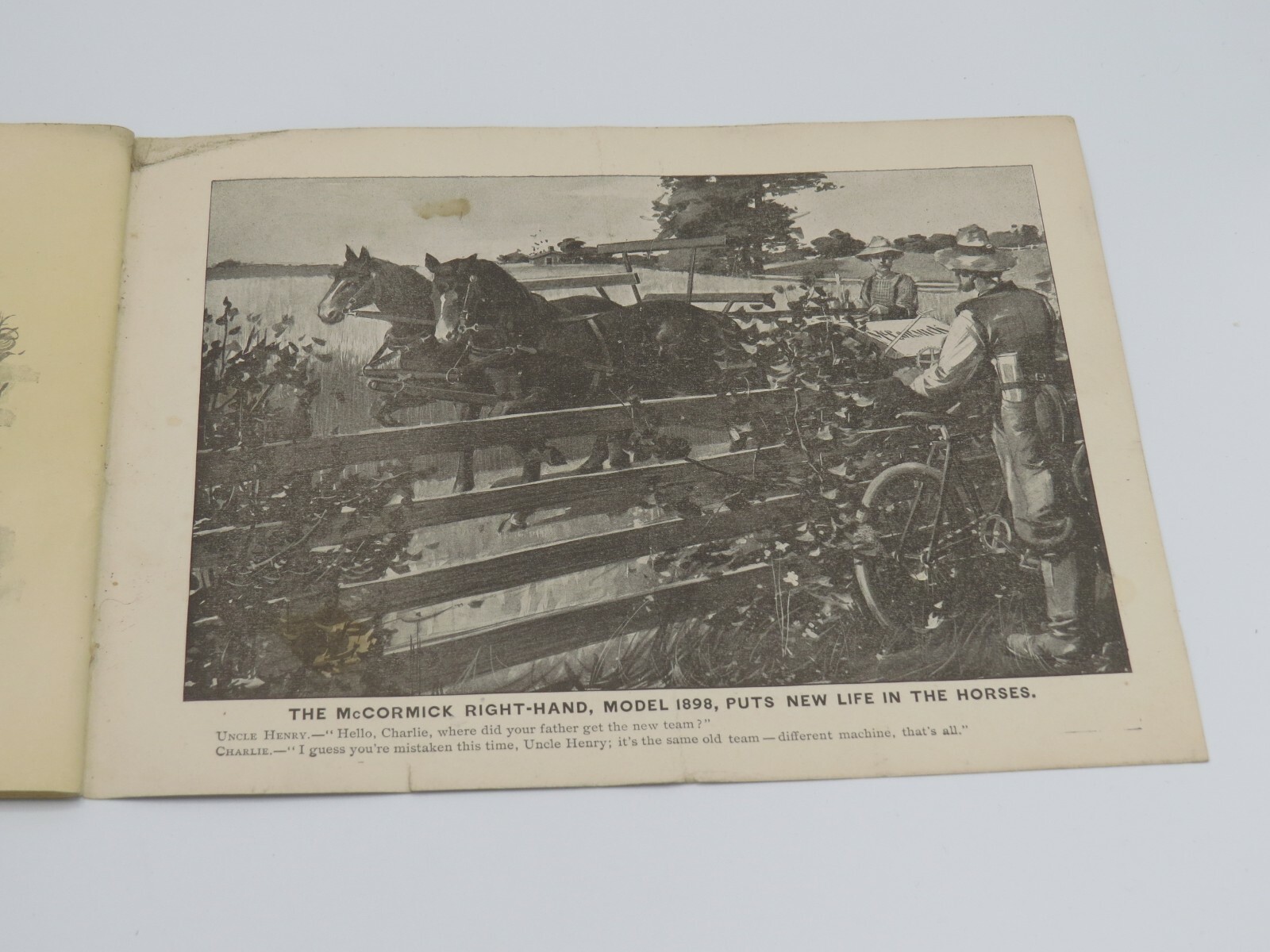 Vintage 1890&rsquo;s McCormick&rsquo;s Right Hand IH Deering Catalog Brochure RARE Binder