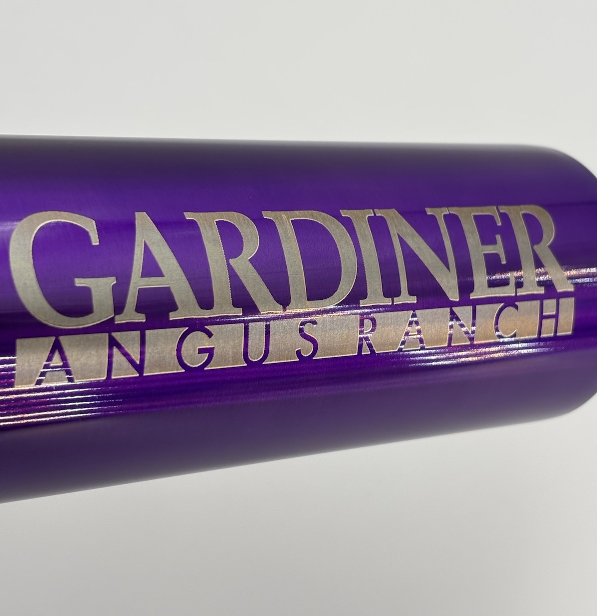 Gardiner Angus Ranch Purple Aluminum Water Bottle Cattle Ranch Promo 20-24oz NEW