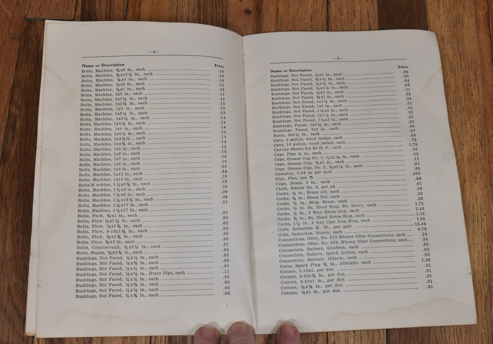 Vintage Hart Parr Co Oil Tractor Repair Price List No 14-D Charles City IA