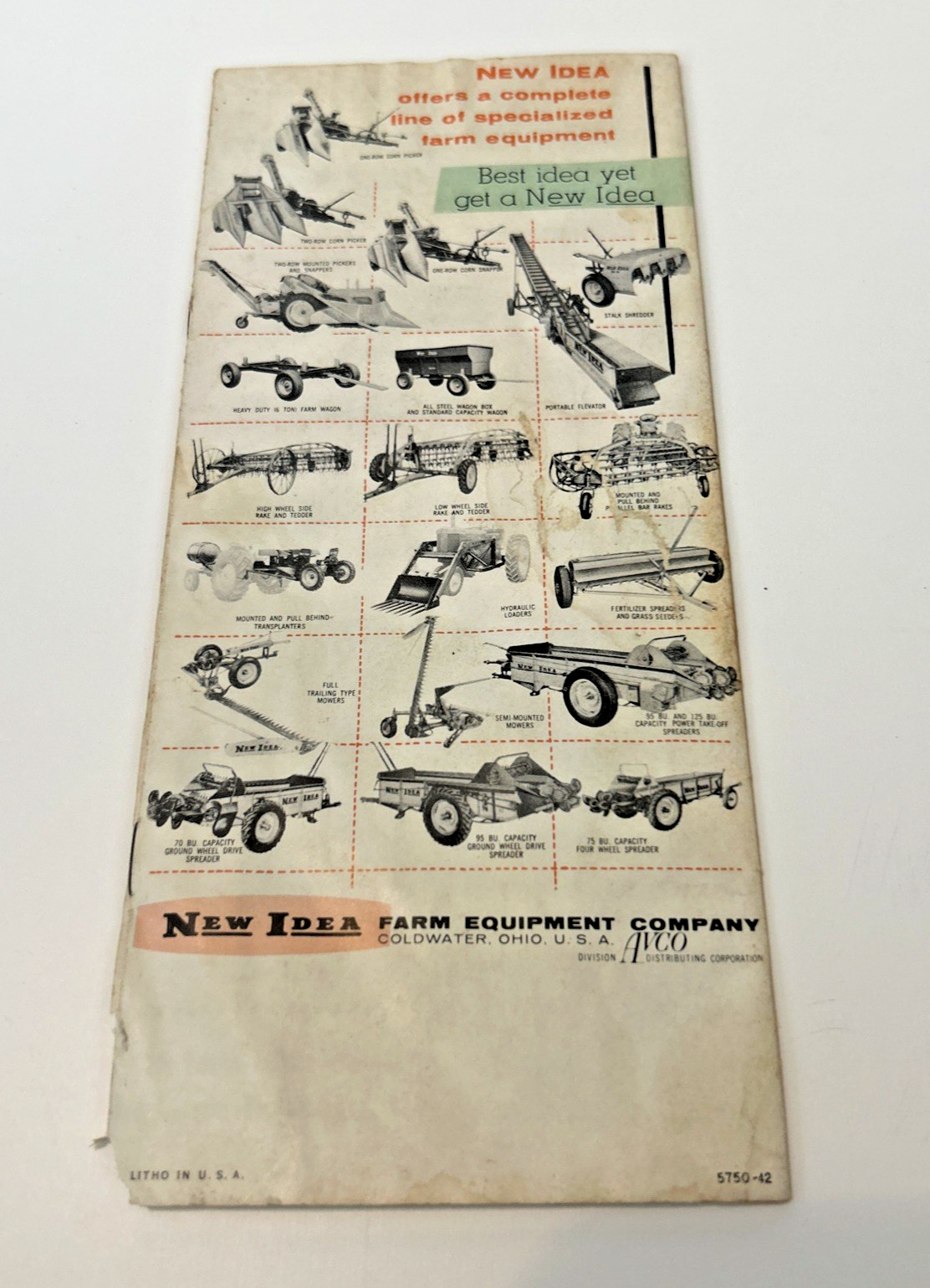 New Idea No. 18 Manure Spreader Dealer&rsquo;s Brochure