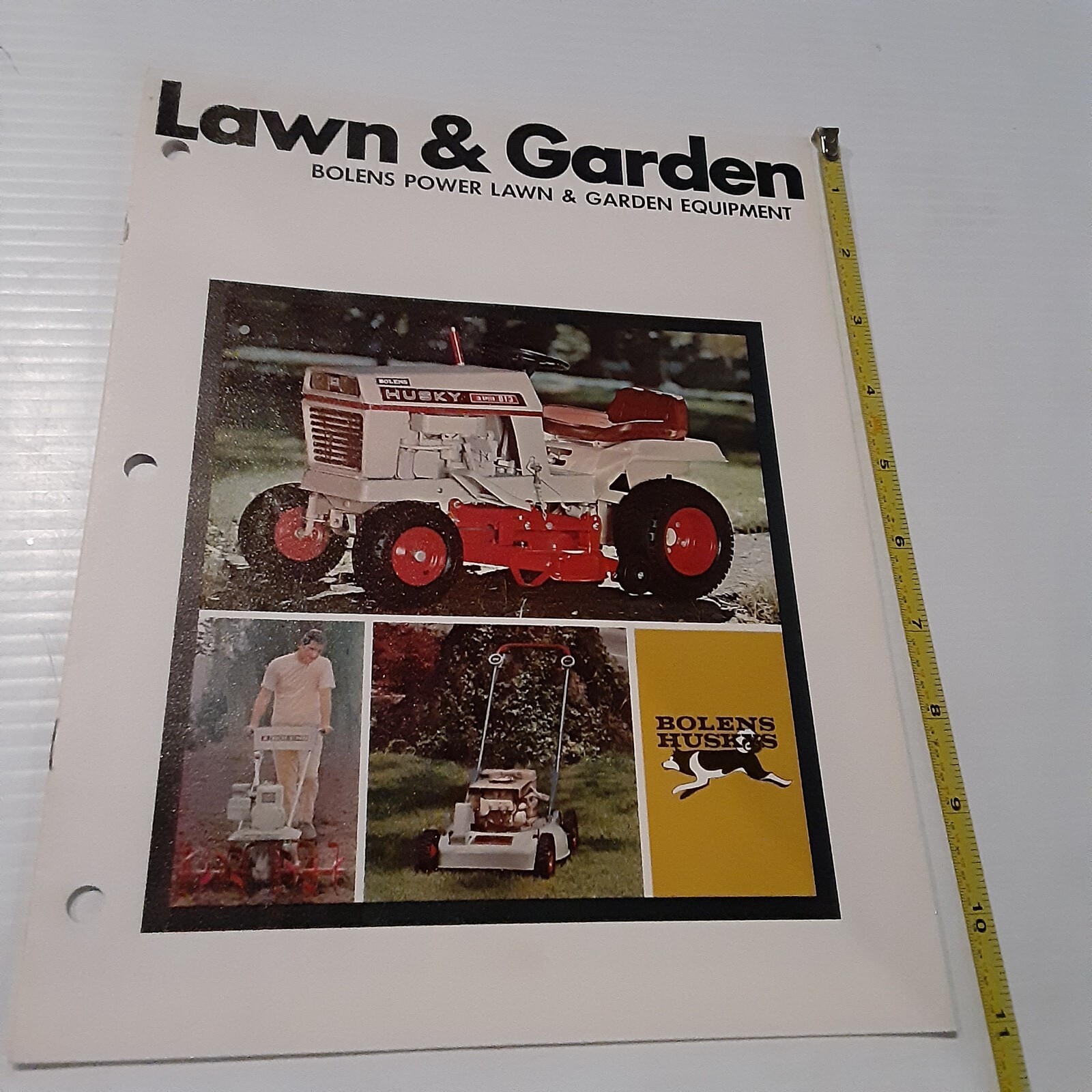 Bolens Husky Lawn Tractor Orbit Air Mower Tiller Dealer Sales Brochure