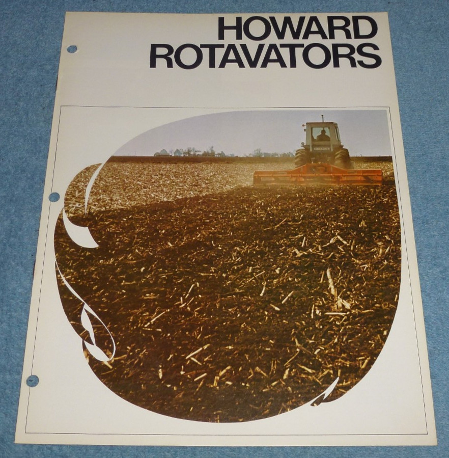 Vtg Howard Rotavator Co Brochure Model Series M S ST P E Rotadrill Rotacadet etc