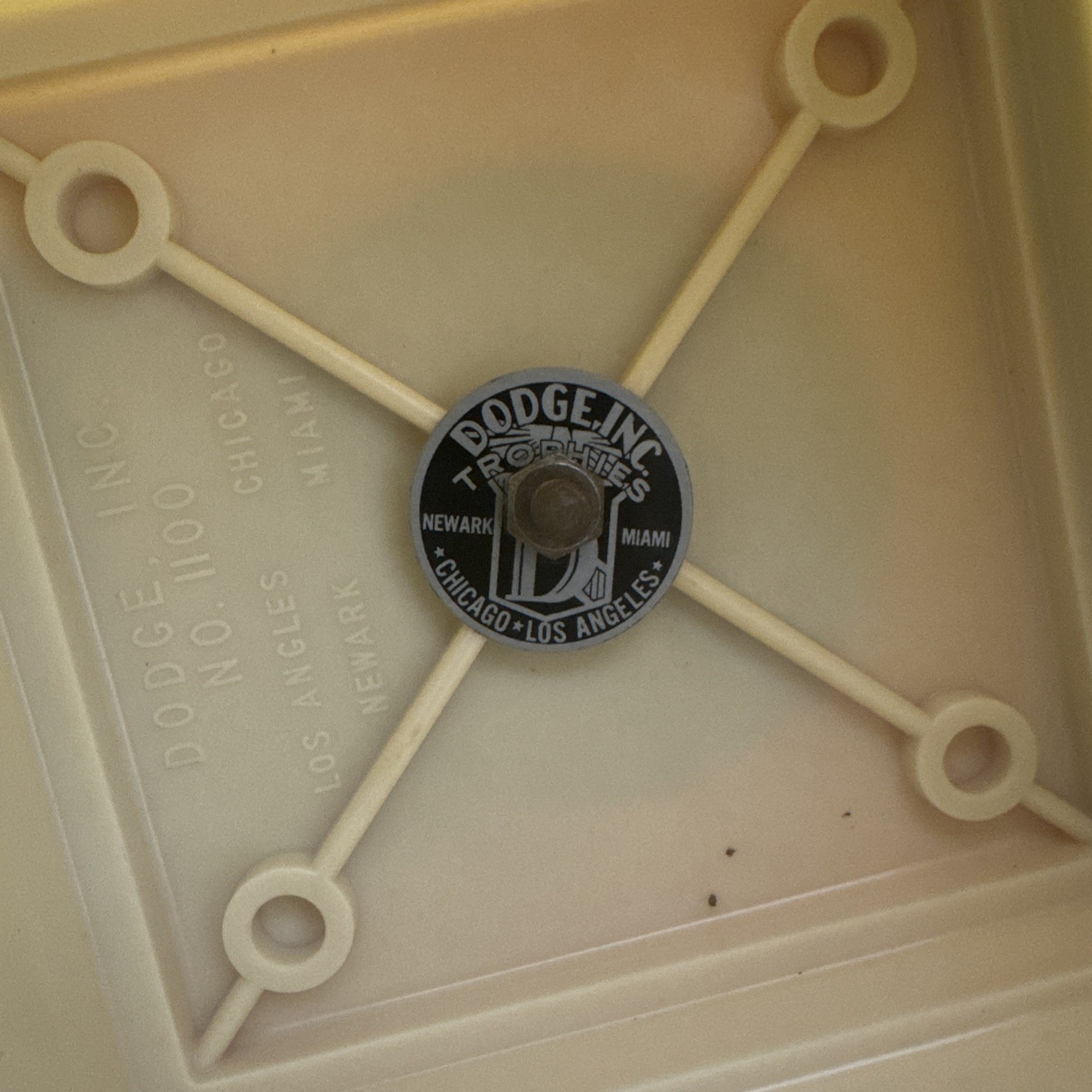 1957 Dodge Inc Trophy Sheep Brass Grand Champion Livestock Removable Plate