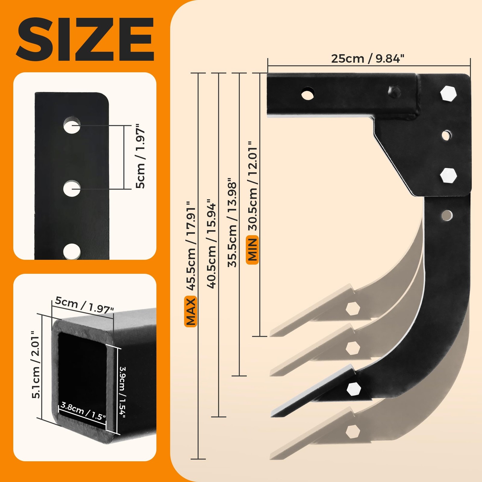 BDI Wear Part Hitch Mounted Trencher Fits 3 Point Hitch, Heavy Duty Subsoiler…