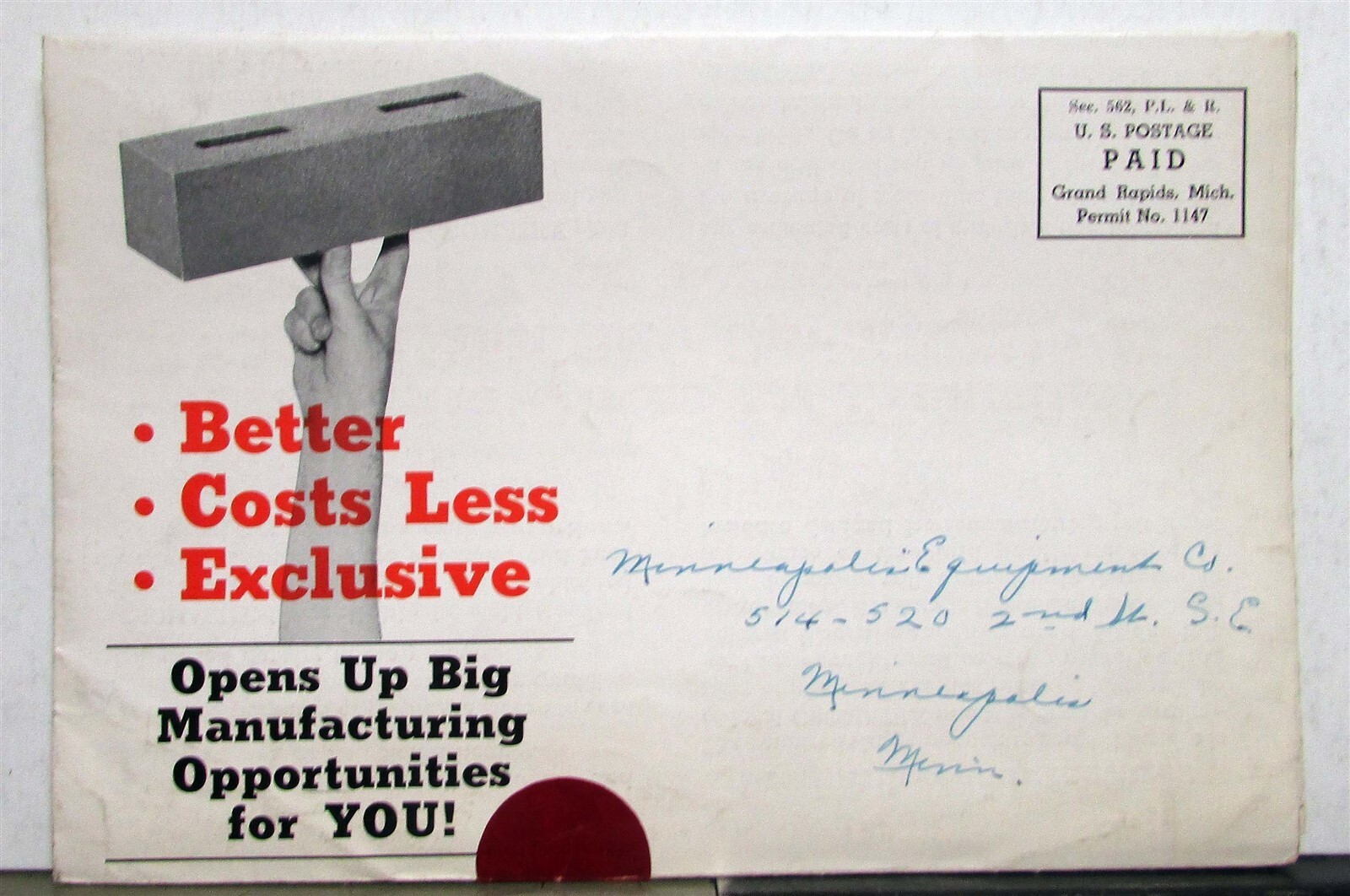 1950s Cromatile Popular Building Unit Single Duo Construction Mailer Brochure