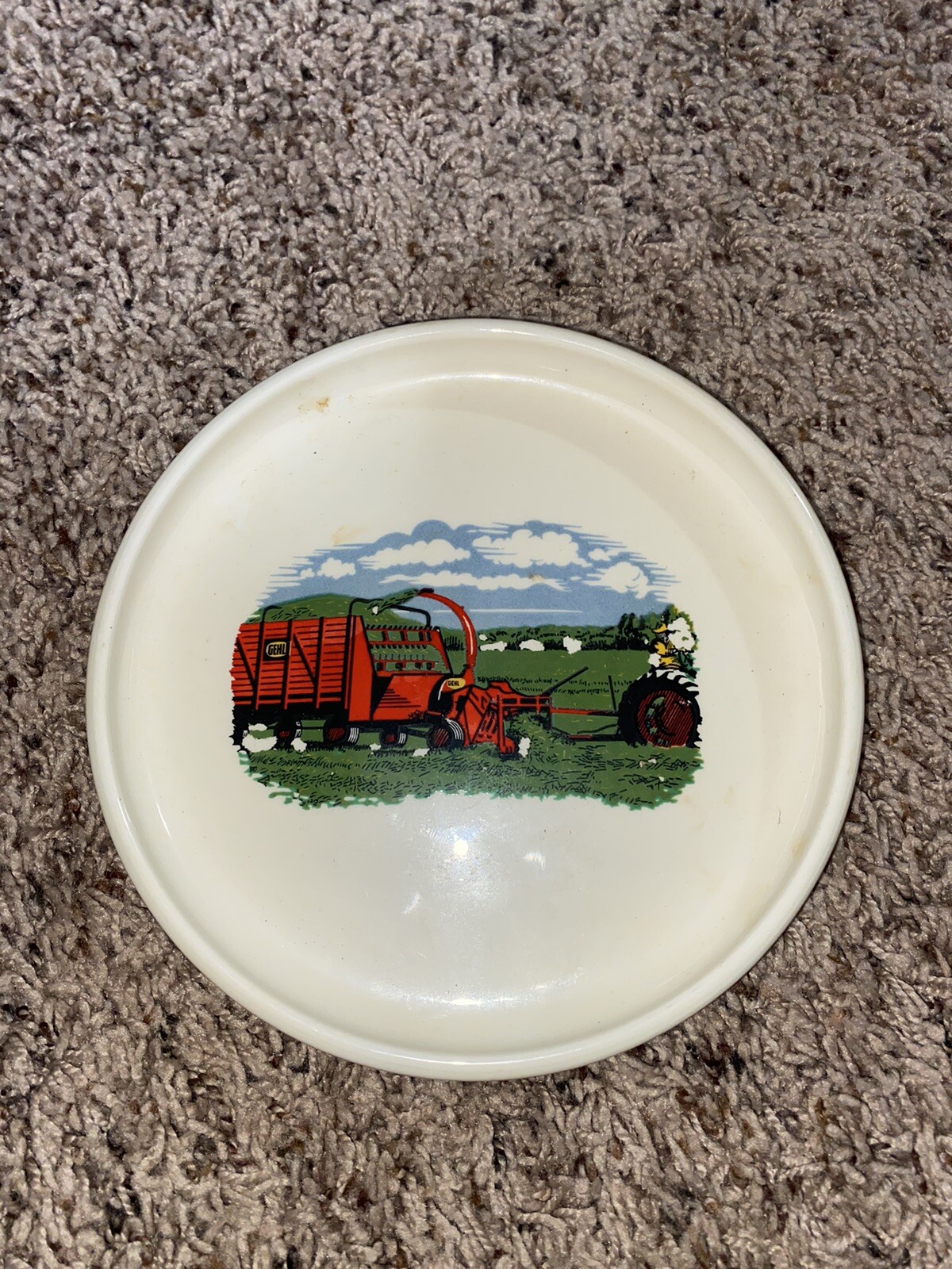 Vintage 100 Years Of Service Farming Candy Tray Dish Restaurant Serving Ashtray