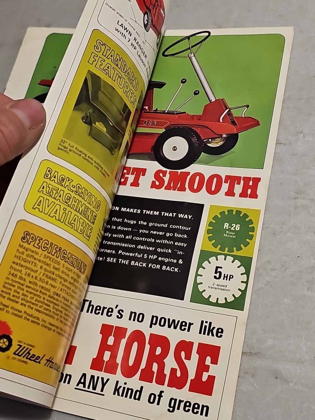 Vintage Wheel Horse WH203-1268 Advertising Brochure 8.5&Prime;x11&Prime; 6pgs