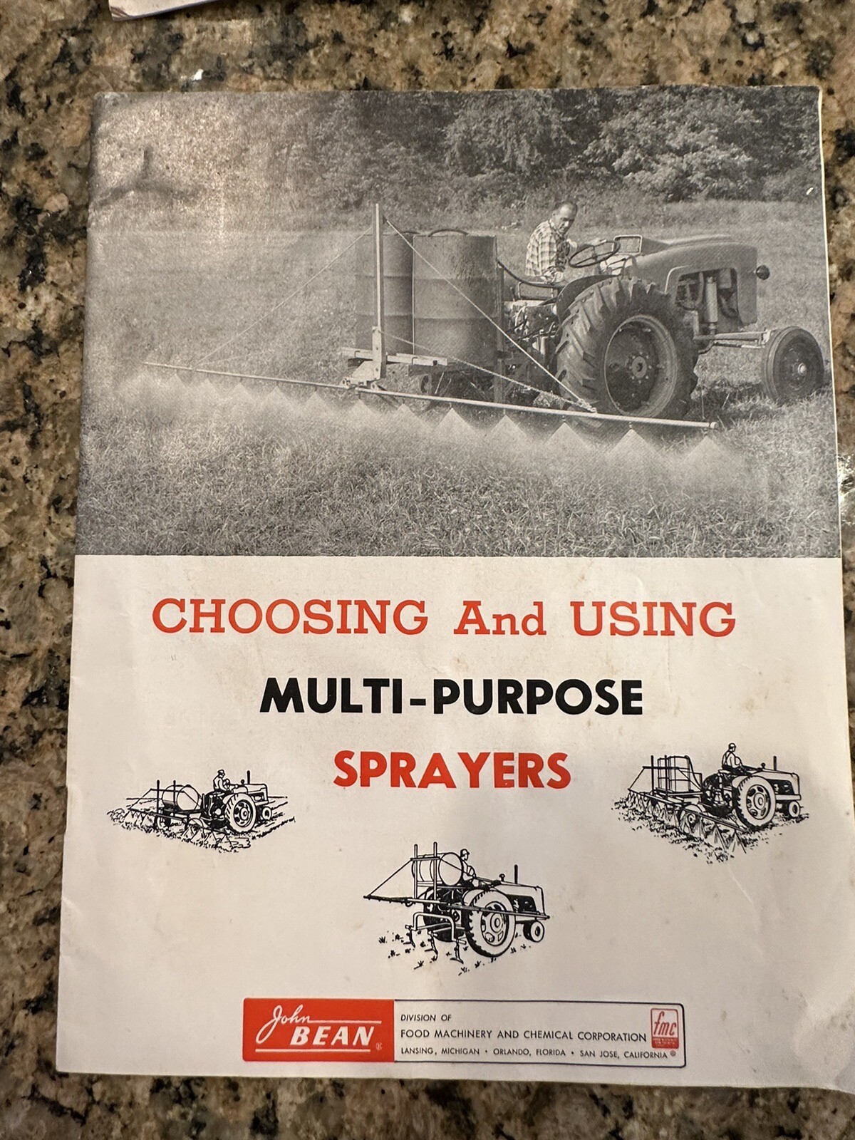 John Bean Speed Sprayer catalog 1961 (23J)